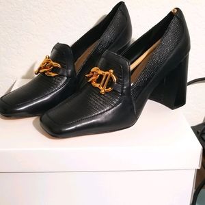 Gibson Latimer block heel loafer pumps